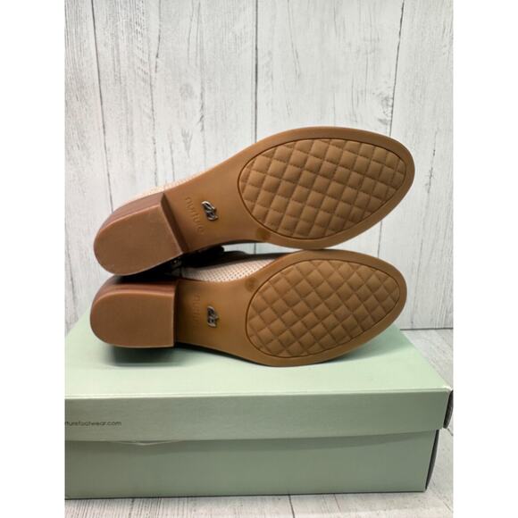 Nurture NEW Ankle Leather Mesh Booties Carnes Gris Taupe Sz 7.5 in Box Side Zip - Picture 9 of 12